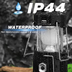 2-Pack Solar Camping Fan w/ Lantern, DIBMS Collapsible Solar Powered USB Rechargeable & Battery Powered Emergency Hanging Lights for Camping Tent Hurricanes Power Outages Storm Indoor Outdoor