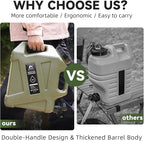 Camping Water Jug - 3.2 Gallan Water Container with Spigot | Portable Water Tank for Outdoor Hiking Picnic Supplies-Green