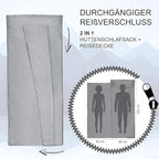 MIQIO Sport 2-in-1 Sleeping Bag Liner and XL Sized Travel Sheet - Ultra Lightweight Sleep Liner Double Travel Bed Sheet - Inlett Inlay