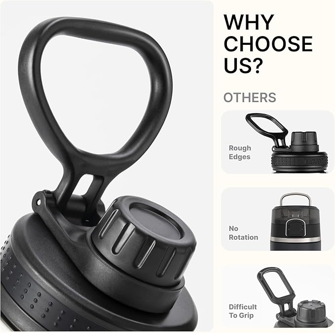 Insulated Water Bottle-22 oz Stainless Steel Double Wall Vacuum Sports Water Bottle with Spout Lid-Metal Leak Proof Travel Water Flask for Girls (Purple Pink)