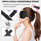 4 Pack Sleep Mask for Women and Men Adjustable Blackout 3D Eye Masks for Sleep, Blindfold with Storage Bag and Earplug for Travel Nap and Night (Black, Purple, Blue, Gray)