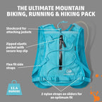 Orange Mud Endurance Pack V3.0 Running Vest – 2L Hydration Backpack for Trail Running, Hiking & Cycling – Lightweight, Breathable Mesh, Gear Pockets, Trekking Pole Loops