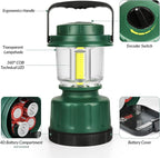 LED Camping Lantern, Water Resistant Emergency Light for Power Outage, Hurricane, Hiking