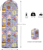 QOOMO Camping Sleeping Bags,3 Season Warm & Cool Weather,Lightweight,Waterproof Sleeping Bags for Adults & Kids,Traveling,and Outdoors,Camping Gear Equipment