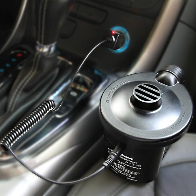 SoundAsleep Products Camping Series Air Mattress Includes Eco-Friendly PVC - Included Rechargeable Air Pump - Twin Size