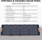 ALLWEI LiFePO4 Portable Power Station 1200W with 1 * 200W Solar Panel, Fast Charge in 1.5Hrs, 1008Wh Solar Generator(Peak 2400W), 4* AC Outlet, Home Backup Battery for Emergency RV Camping Off-grid