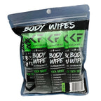 The Klean Freak Body Wipes - 12 count Individually Wrapped | Showerless Body Wipe for Women & Men | Sustainable Bodywipes for Gym, Travel, Camping | Tea-Tree