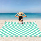 Beach Blanket, Waterproof Sandproof Beach Mat Lightweight Outdoor Picnic Blanket for Travel, Camping, Hiking