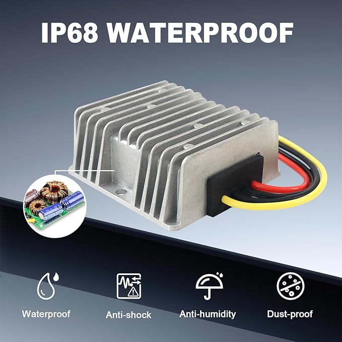 DC Boost Buck Converter 8-36V to 12V Voltage Regulator 10A 120W DC Step Up Step Down Power Supply Module for Car Truck RV Automotive Electronics LED Driver