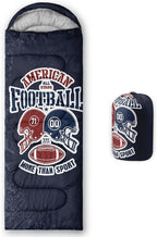 Kids Sleeping Bag for Boys Girls,Rocket Moon Print-Lightweight Warm Portable Outdoor Indoor-Waterproof Cold Weather Resistant Sleeping Bag for Camping Hiking