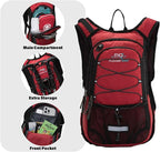 15L Insulated Hydration Backpack Pack with 2L Water Bladder Lightweight Hiking Backpack Bag for Women Men Daypack for Hiking Running Festival Camping Biking