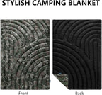 Camping Blanket,Lightweight Puffy Printed Camping Blanket Packable Outdoor Blanket for Camping,Traveling, Stadium, Hiking, Picnics