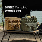 OneTigris Camping Storage Bag with Lid, 25L Collapsible Tactical Tote Bag for Outdoor Camping Travel Picnic Garage Trunk Organizer