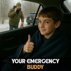 Wool Camping Blanket – 70% Wool Heavy-Duty Military Style Throw, Warm & Washable, Fire Retardant Cover for Emergency, Survival & Outdoor Use – Perfect for Camping, Car, Home & Hiking, Navy 66x90