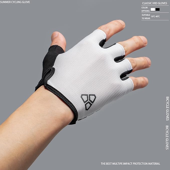 Cycling Gloves - Anti-Slip, Shock-Absorbing XRD Pad, Light Weight Breathable MTB Biking Gloves for Men & Women