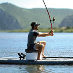 NEW-Vi Anti-Slip Kayak Seat Cushion - Double Thicken Gel Boat Cushion, Waterproof Kayak Gel Seat Cushion, Coccyx Sciatica Pain Relief, Kayak Accessories for Fishing, Kayak Fishing Accessories