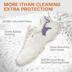 1PCS Shoes Washing Machine Bags, Laundry Shoe Bag for Washer and Dryer, Reusable and Durable Zipper Sneaker Shoe Washing Bag, Tennis Shoes Cleaning Bag for All Shoe Types (Pure white)