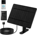 Solar Charger for Ring Doorbell,Ring Solar Panel for Video Doorbell 3/3 Plus/4,Battery Doorbell Plus/Pro(U-Shaped Port)