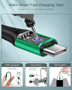 USB C Charger Cable for iPhone 17 Pro Max/Plus/Air/16e, Fast Charging USBC Cord for Android & iPhone 16e, 16 Pro Max 15 Pro, Samsung Galaxy S25 Ultra S24 A17 A16, Google Pixel 9a, 10 Pro, USB-C Wire