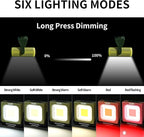 WARSUN Camping Light,Lightweight LED Camping Light,Long Lasting,Multi Lighting,Rechargeable Type C,Magnetic,Hanging,Outdoor,Hiking,Camping (Light Green)