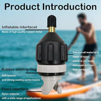 3pcs Sup Paddle Board Inflator Air Pump Adapter Adaptor Attachments for Inflatables Kayaks Boats Stand Up Paddleboard Valve Connector Accessories