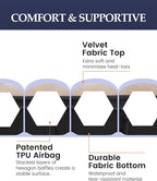 Inflatable Sleeping Pad for Camping, Extra-Thick 4.75" Single Air Mattress with Soft Velvet Top, Machine Washable, Family Lightweight 4-Season Pad for Traveling & Hiking, Brown