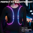 Reflective Running Vest, Running Lights For Runners, Reflective Running Gear Walking Vest For Women, Night Running Gear, Light Up Running Vest, Gifts For Runners, Safety Running Vest For Women & Men