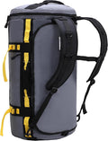 MIER Large Duffel Backpack Sports Gym Bag with Shoe Compartment, Heavy Duty and Water Resistant, Gray, 90L