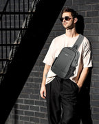 ECOHUB Crossbody Bags for Women Men, Anti-Theft RFID Blocking Roomy Sling Backpack with Sturdy SBS Zippers Water Resistant Chest Shoulder Bag Daypack with 9 Pockets Casual Outdoor Hiking, Pink