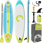 Highpi Inflatable Stand Up Paddle Board for Youth and Adults – Wide Sup with Premium Accessories, Blow Up Paddleboard for Surfing, Fishing, Yoga & More