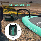 FBSPORT 20PSI High Pressure SUP Vehicle Electric Air Pump, Inflation Paddle Board Pump for Stand Up Paddle Boards, Inflation & Deflation Function Quick Air Inflator for Paddleboards