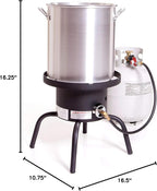 Camp Chef SHP-RL High Pressure Single Burner Cooker with Detachable legs and Round top, Black