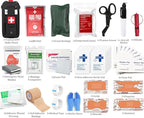 Med Kit Trauma Kit Bleeding Contral Pack, Emergency Survival First Aid Kits EMT IFAK Medical Kit for Severe Bleeding Control Military Camping and Hiking