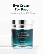 Isa Knox Age Focus Prime Eye For All Cream Gift Set - Firming & Hydration Face and Neck Care - Full Size Eye Cream + Travel Size Toner, Emulsion & Cream - Daytime Retinol, Korean Skin Care