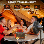 MARBERO 296Wh Solar Generator with Solar Panel Included 300W Portable Power Station with 60W Foldable Panel Set Solar Power Bank with AC Outlets for Camping Home Backup Outdoor Emergency Travel