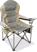 Folding Camping Chair:Oversized Portable Lawn Chairs for Adults,Outdoor Heavy Duty Padded Seats,Support 350 LBS,for Camp,Travel & Picnic