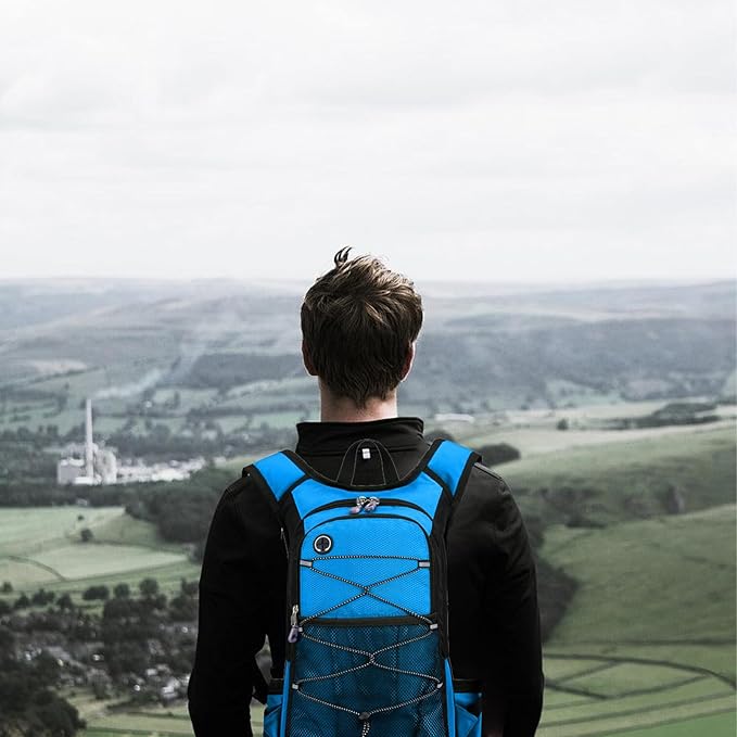 Hydration Backpack Hiking Backpack with Water Bladder Lightweight Insulation Hydration Pack Water Backpack for Hiking Cycling Running Festival Camping for Men Women
