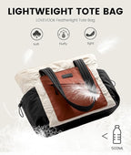 LOVEVOOK Tote Bag for Women, puffer tote bag for Work Travel Nurse, Lightweight quilted Bags with Compartments