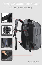 Vacuum Seal Travel Backpack 45L with Pump - Expandable Air Compression System, Water-Resistant Business TSA Lock, Laptop Backpack, Carry-On Suitcase Luggage, Gifts for Men