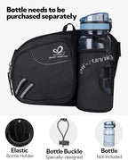 WATERFLY Fanny Pack Waist Bag: Waist Pack for Women Men with Water Bottle Holder Hiking Fanny Pack for Running Walking DogWalking Travel Cycling