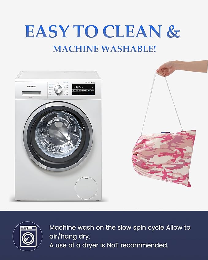 Inflatable Sleeping Pad for Camping, Extra-Thick 4.75" Single Air Mattress with Soft Velvet Top, Machine Washable, Family Lightweight 4-Season Pad for Traveling & Hiking, Pink