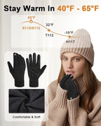 RIGWARL Gloves for Cool&Cold Weather Waterproof, Winter Gloves for Men Women Touch Screen