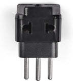 OREI Switzerland Power Plug Adapter, 2 in 1 USA Grounded Connection - Universal Socket - Type J - 4 Pack - Perfect for Cell Phones, Laptops, Chargers & More