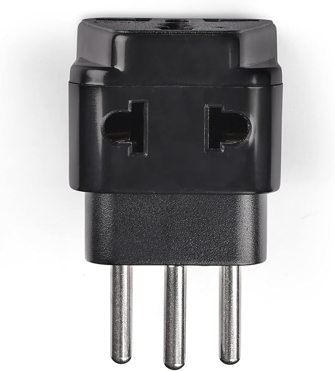 OREI Switzerland Power Plug Adapter, 2 in 1 USA Grounded Connection - Universal Socket - Type J - 4 Pack - Perfect for Cell Phones, Laptops, Chargers & More