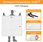 Mondoshop Emergency Fire Blankets for Home Kitchen Fiberglass Fireproof Blankets for Camping, Picnic, Fireplace, School, Grill, Car, Office, Warehouse