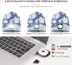 ATNKE LED Lighted Beanie Hat,USB Rechargeable 4 LED Running Headlamp Bright Cap with The Light Gifts for Men and Women