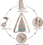 CLUCI Crossbody Bags for Women Men,Leather Sling Bag Cross Body Backpack for Woman Gifts for Women Birthday Unique