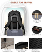 LOVEVOOK 56L Travel Backpack for Women & Men, Airline Approved Carry On Luggage with 3 Packing Cubes, TSA Overnight Bags, Waterproof Personal Item Bag, Weekender Essentials Backpacks fits 17" Laptop