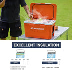 EchoSmile Ultra-Light Hard Cooler 35L/37qt, Outdoor Insulated Ice Chest Box
