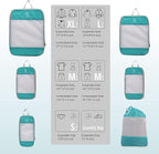 Expandable Compression Packing Cubes for Suitcases,6 Set Lightweight Compressible Travel Packing Organizer for Carry on Suitcase,Organizer Bags Set as Travel Essentials for Women